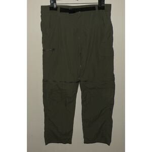 American Outback Men’s XL Nylon Hiking Pants Convertible 38 x 30 Green Cargo